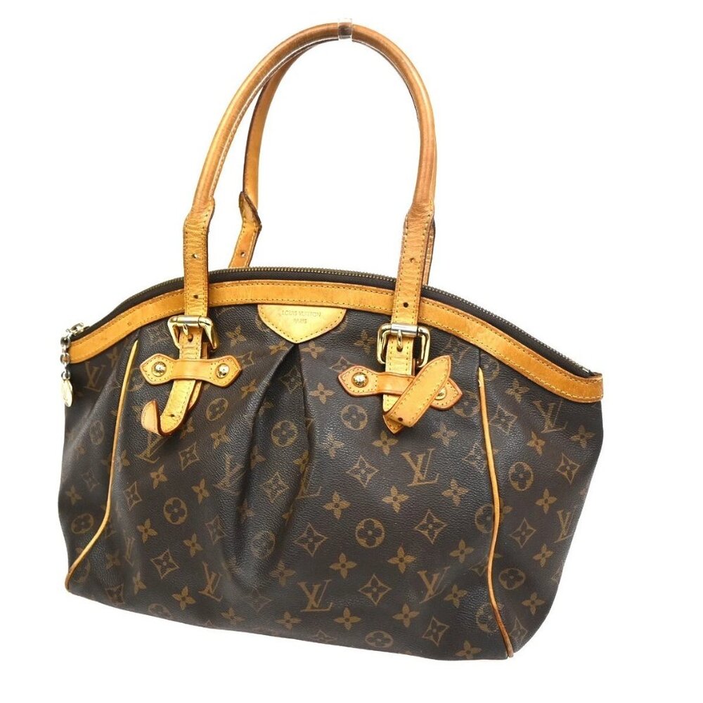 LOUIS VUITTON LV Tivoli GM Shoulder Bag Monogram Leather Brown M40144 84CA665